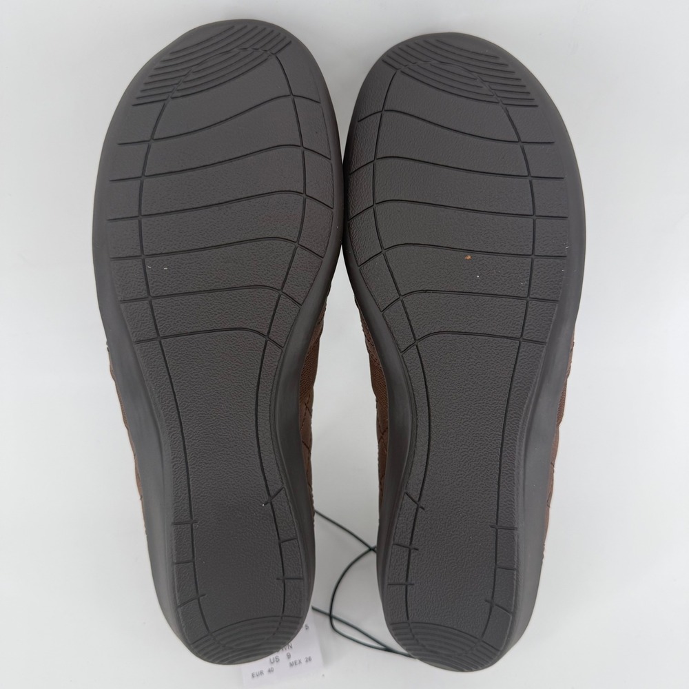 J Sport by Jambu Lisa Brown Faux‎ Suede Quilted Slip On Shoes S5LSA34 Womens 9 - Picture 6 of 7